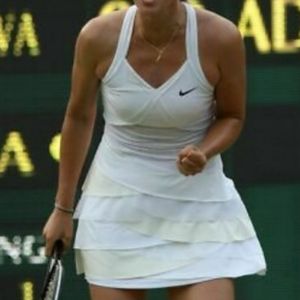 White Nike Sports Athletic Tennis Dress XS